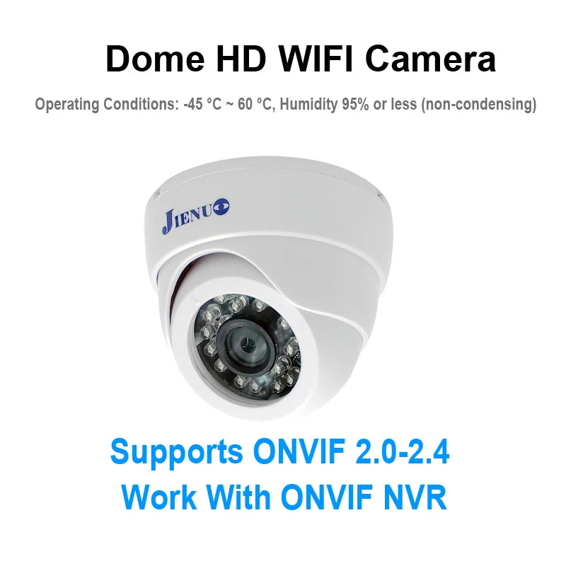 5MP WiFi Dome Security Camera with Night Vision & Motion Alerts