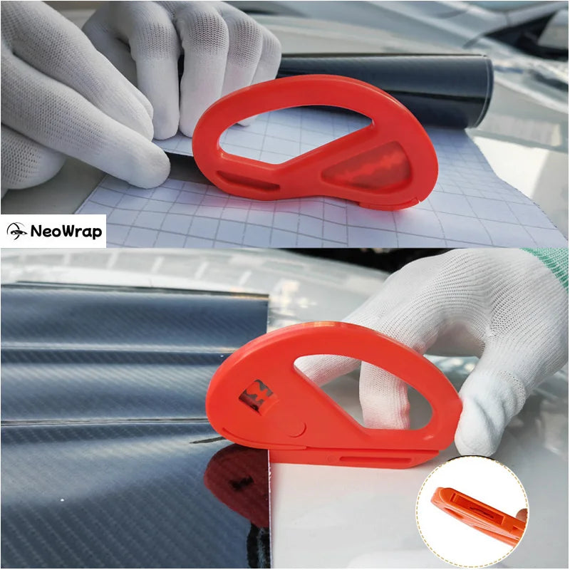 Car Film Wrapping Tool Kit Window Tinting Tools Vinyl Wrap Felt Squeegee Wrap Stick Vinyl Cutter Utility Knife Plastic Scraper