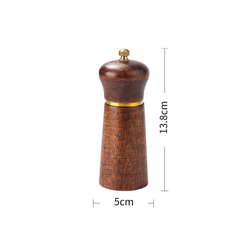 Wooden Salt and Pepper Mill with Adjustable Ceramic Grinder