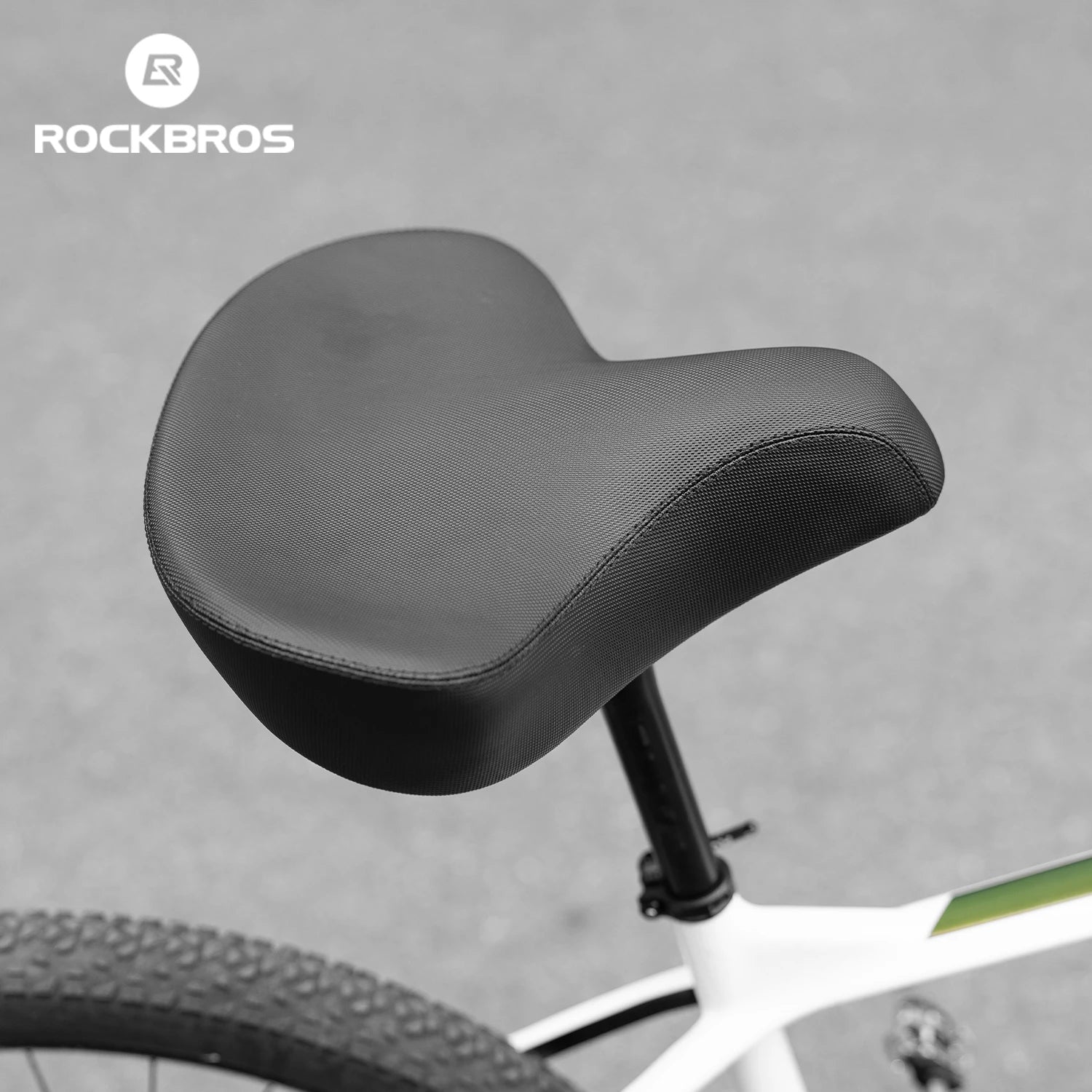Comfortable Wide Bike Saddle Cushion with Shock Absorbing Foam