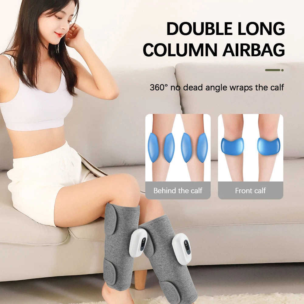 Eletric 360° Air Pressure Calf Massager Wireless Leg Massage 3 Mode Airbag Compresstion Relax Foot Calf Muscle Relieve Fatigue 