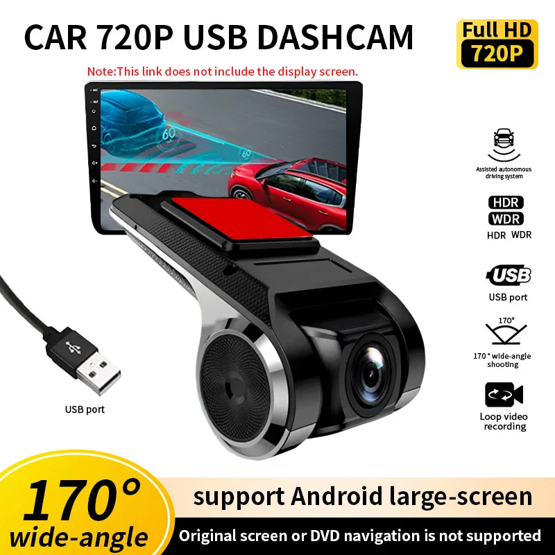 720p USB Dash Camera for Compatible Android Head Units