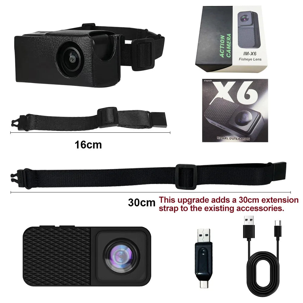 HD 1080P Pet Collar Camera with 170° Wide Angle Recording