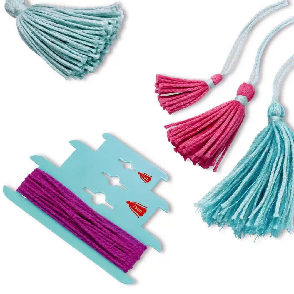 Plastic Tassel Maker, Blue