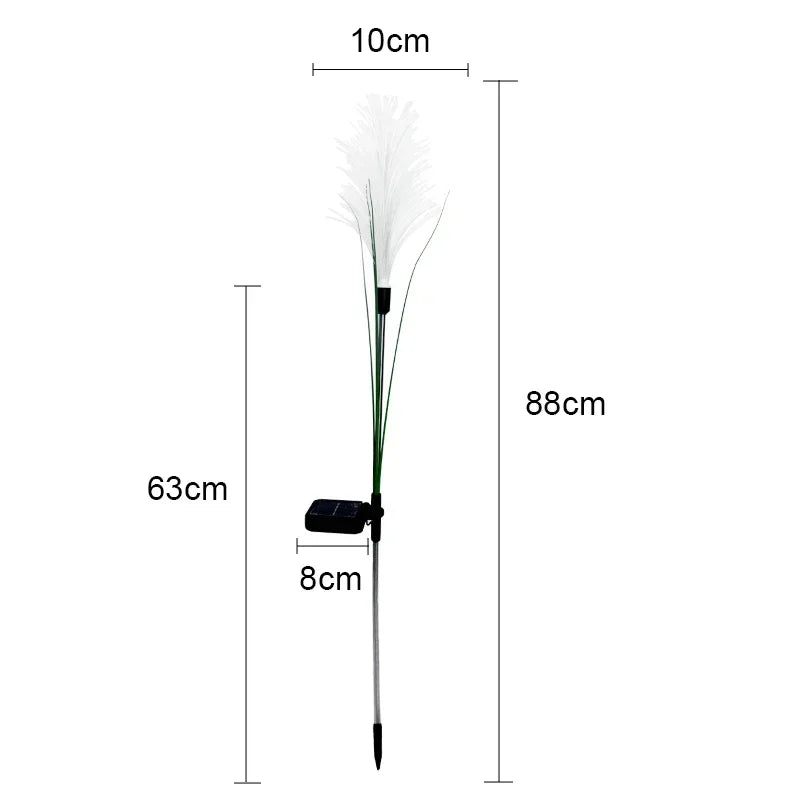 Solar Reed-Style Garden Accent Light