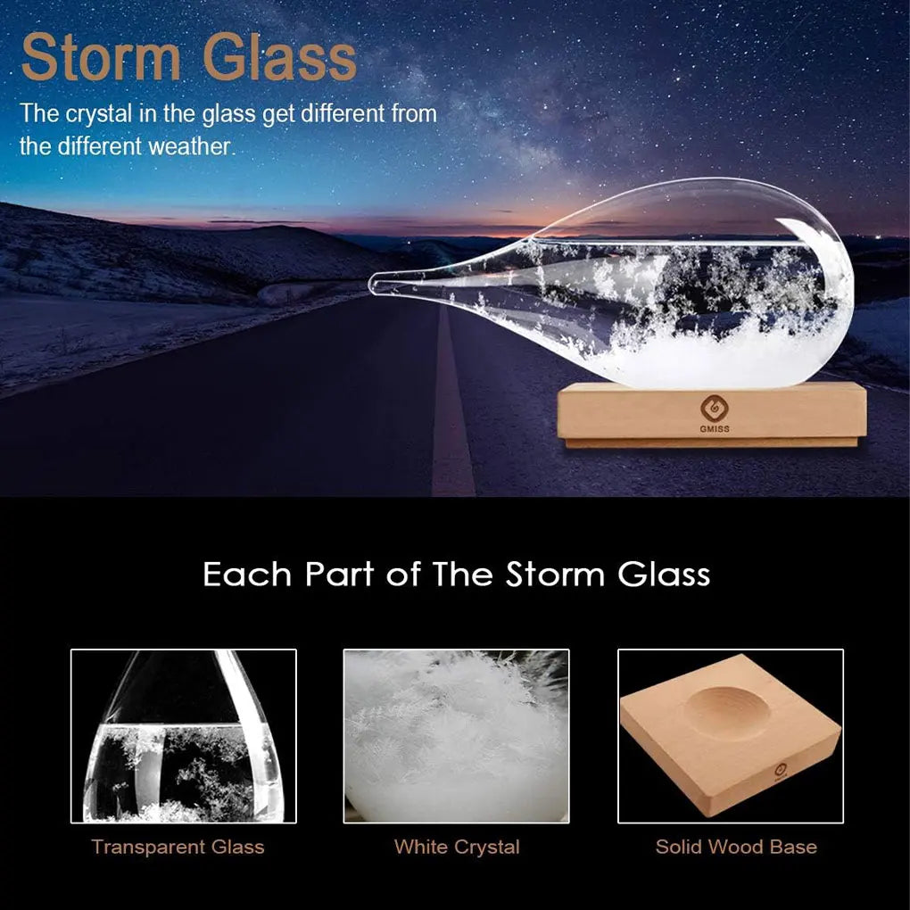 Ornament de birou din sticla Droplet Storm - 12 x 6 cm