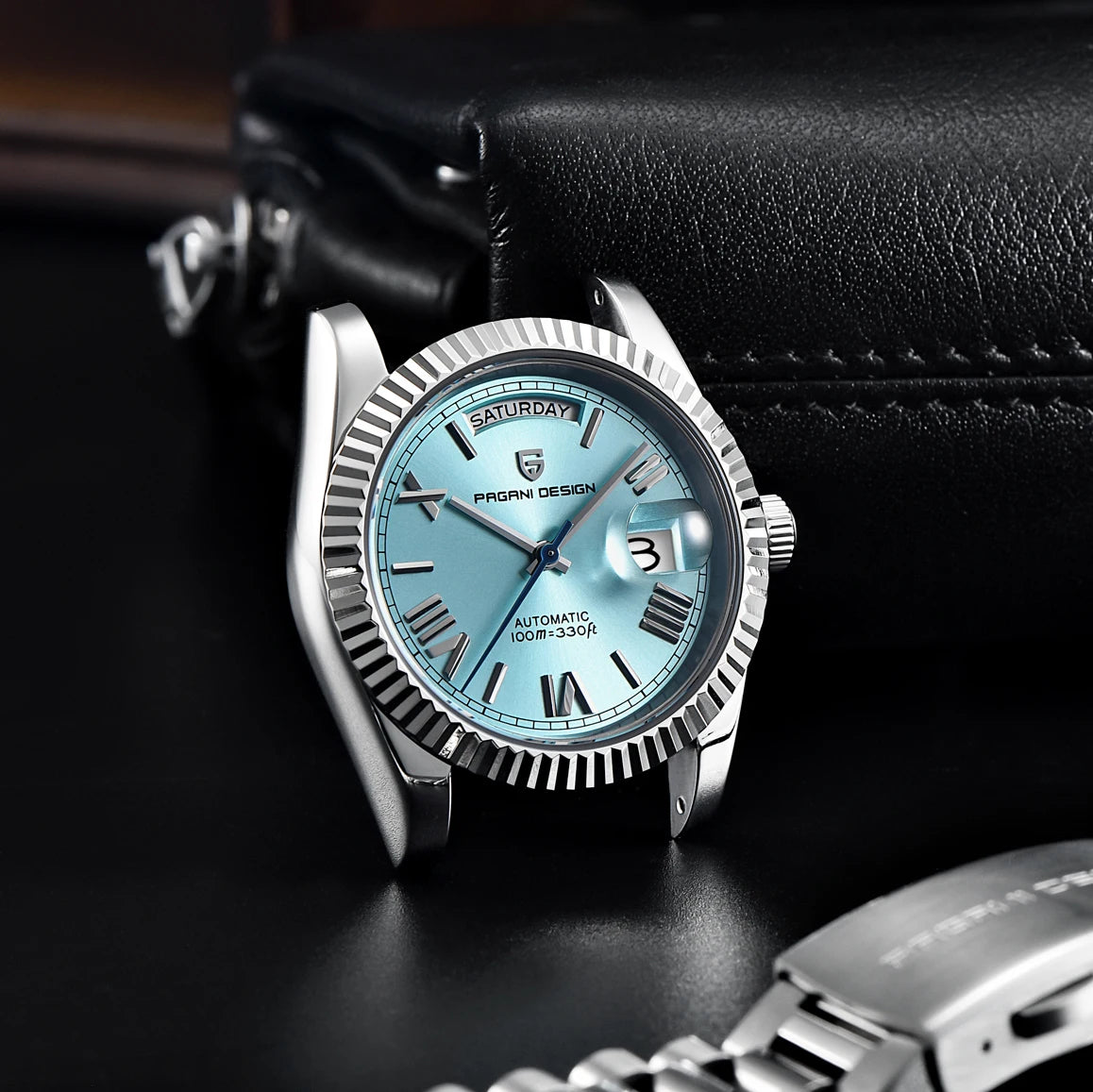 Pagani Design 36mm Automatic Watch Sapphire Steel 10Bar