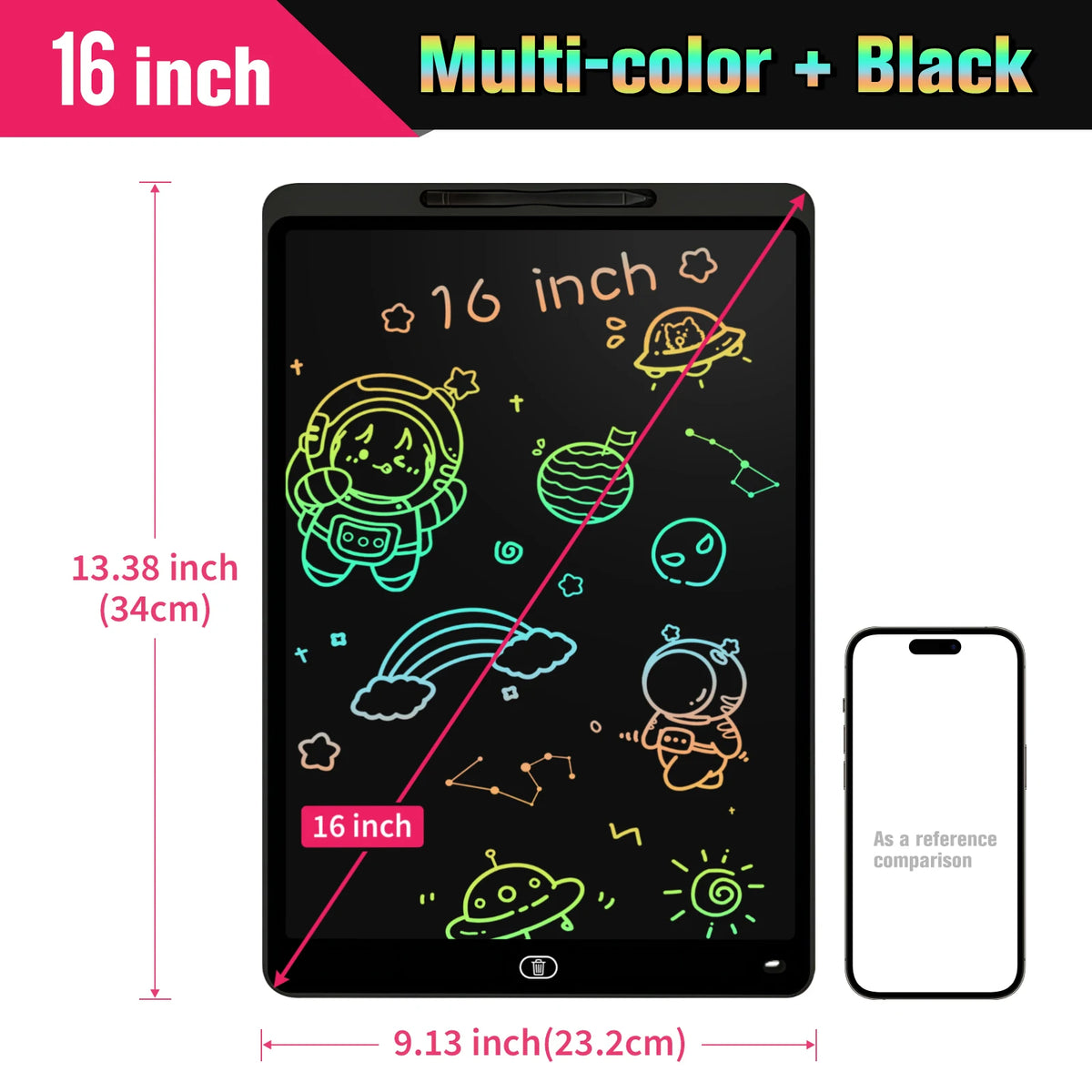 Colour LCD Writing Tablet, 16 or 20 Inch