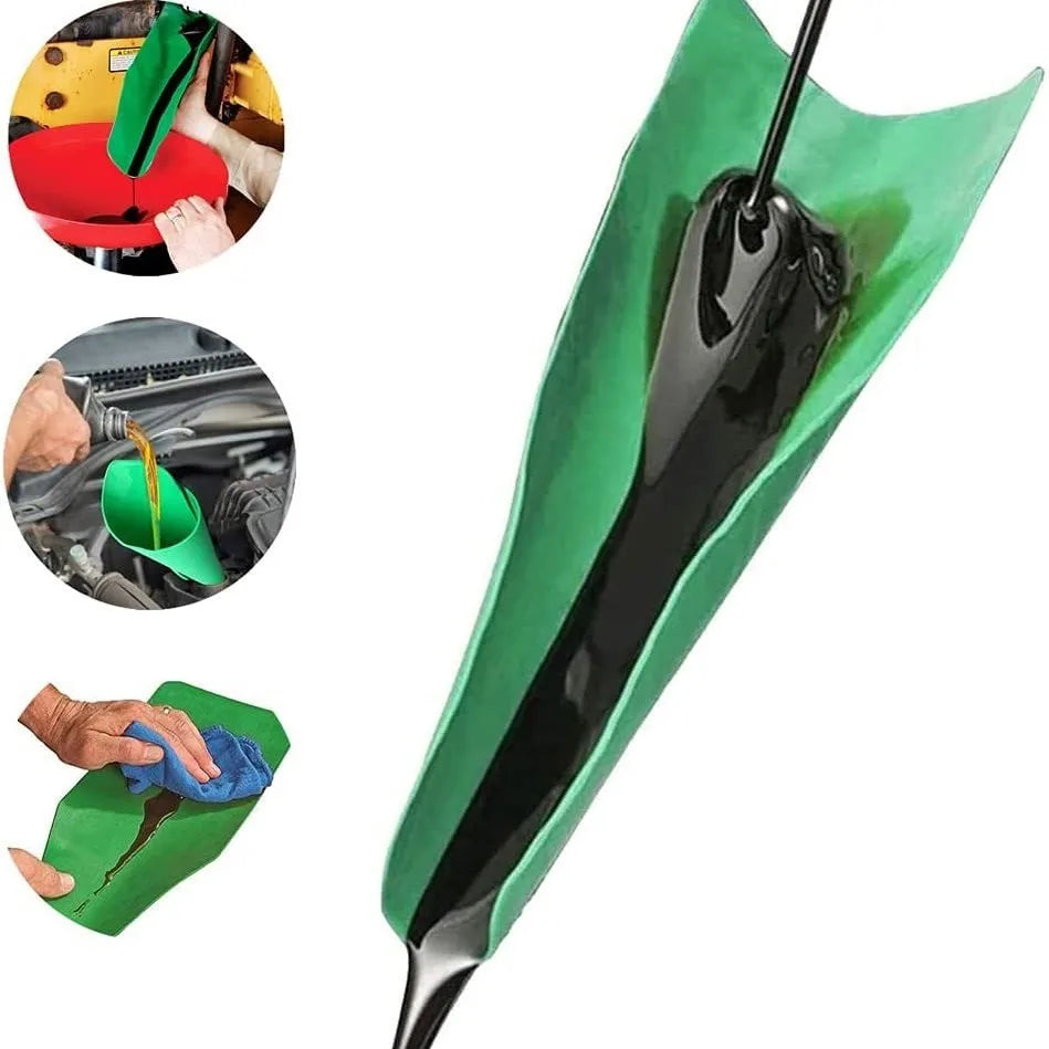 Any shape funnel oil guide plate, flexible drainage oil guide tool, foldable oil guide plate, multifunctional