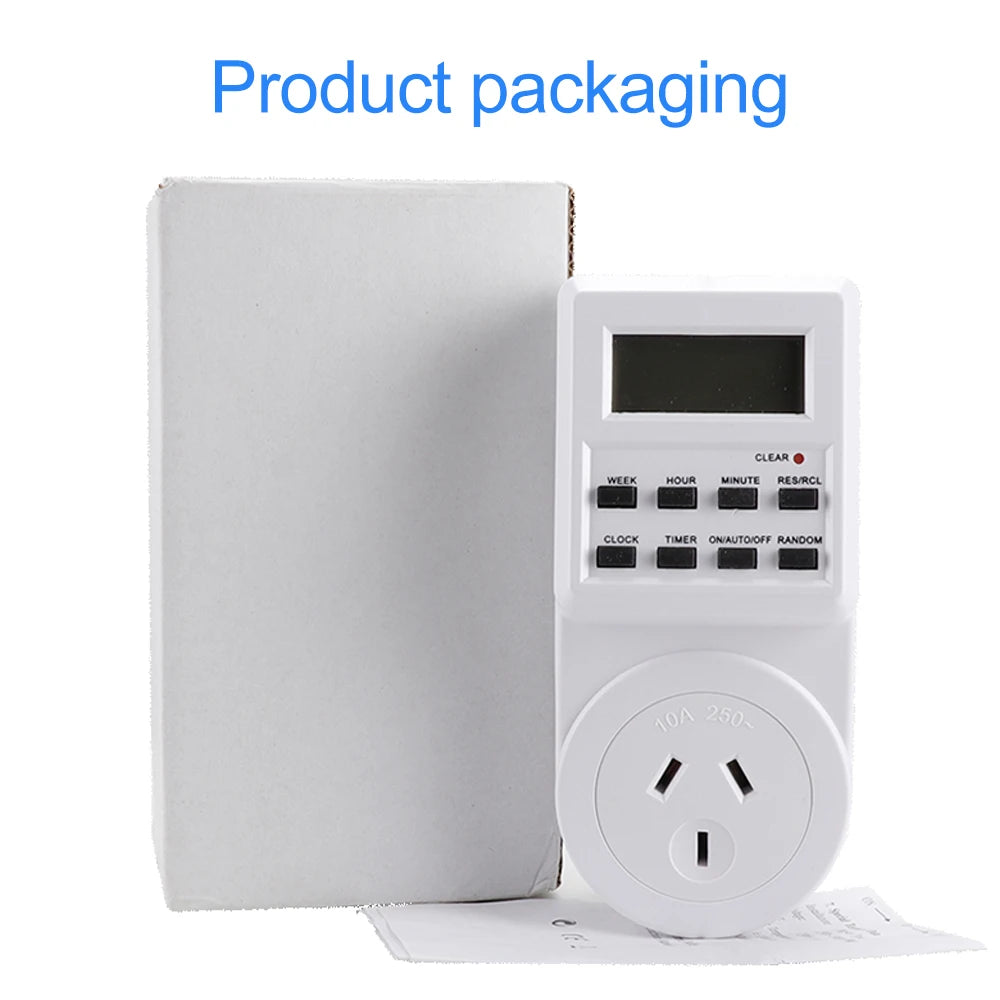 Digital Plug-In Outlet Timer, Regional Plug Options
