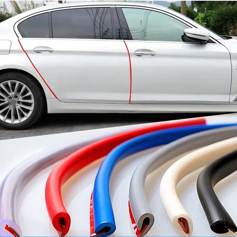 5M Transparente Autotürkanten-PVC-Kratzschutzstreifen Auto-Antikollisions-Dichtungsstreifen Tür Anti-Kratz-Transparenter Streifen