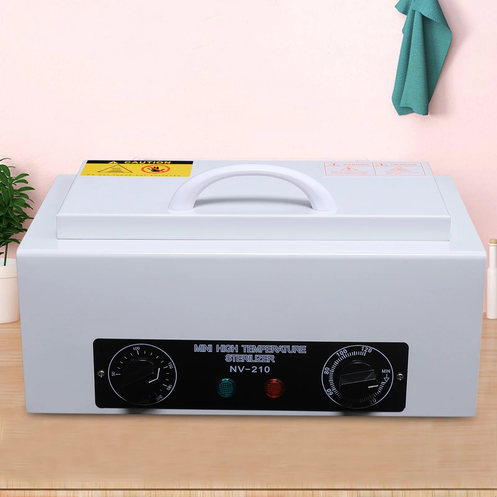 Caja esterilizadora de alta temperatura para herramientas y utensilios con temporizador