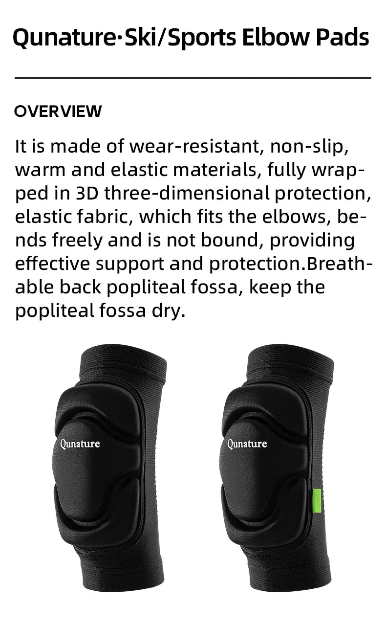Protective Ski & Bike Elbow Pads for Impact Support and Fall Protection