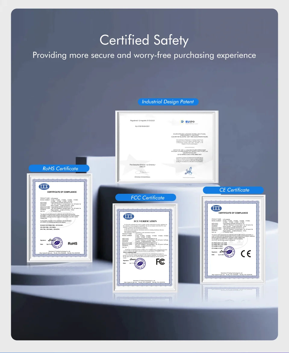 Magcubic HY320 4K Wsparcie Rodzimy 1080P Projektor Android