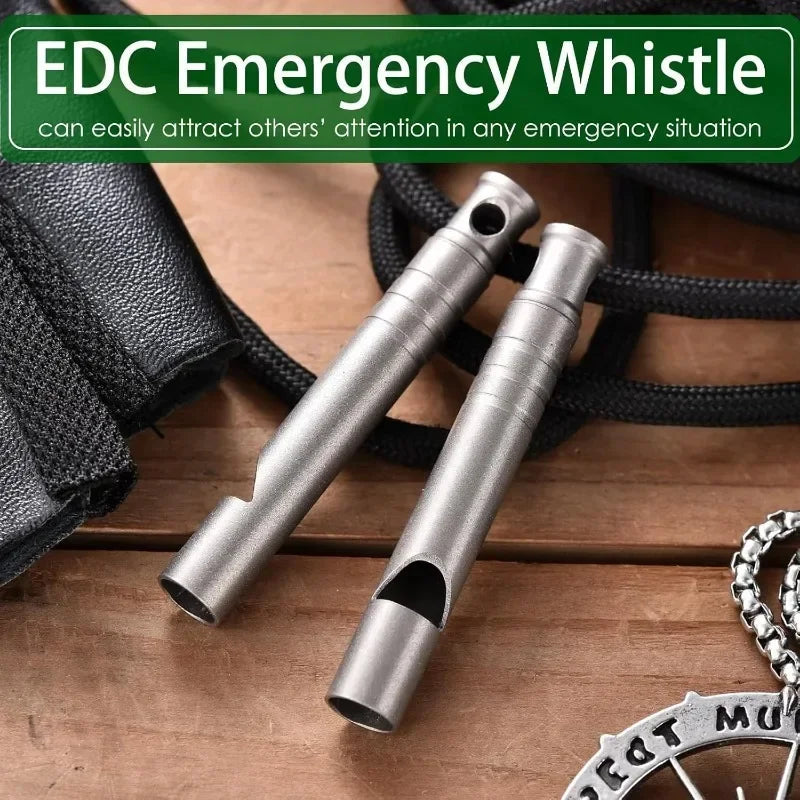 Outdoor Emergency Whistle Survival Safety MINI Whistle  Whistle Necklace Hiking Camping Trip Explore Survival 