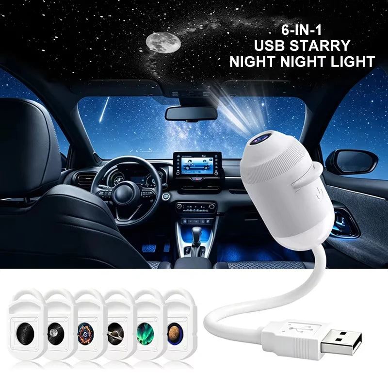 USB Stjernehimmel Projektor Natlys