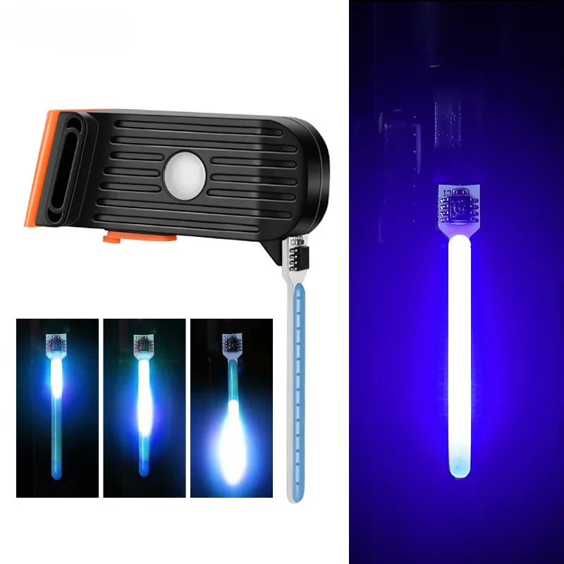 Lumina de bicicletă cu acumulator USB, cu curea