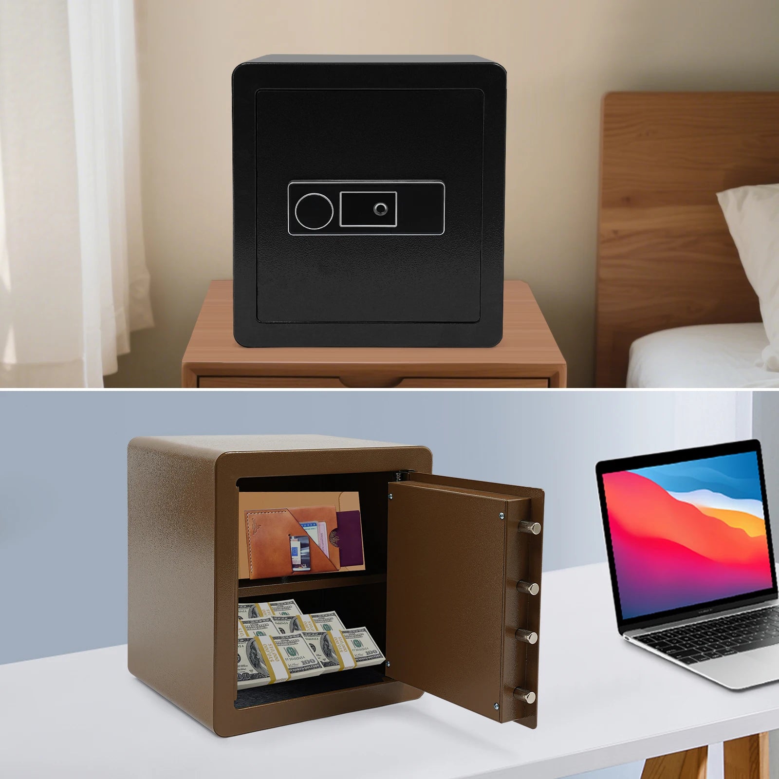 Home Security Safe – 45L Biometric Steel