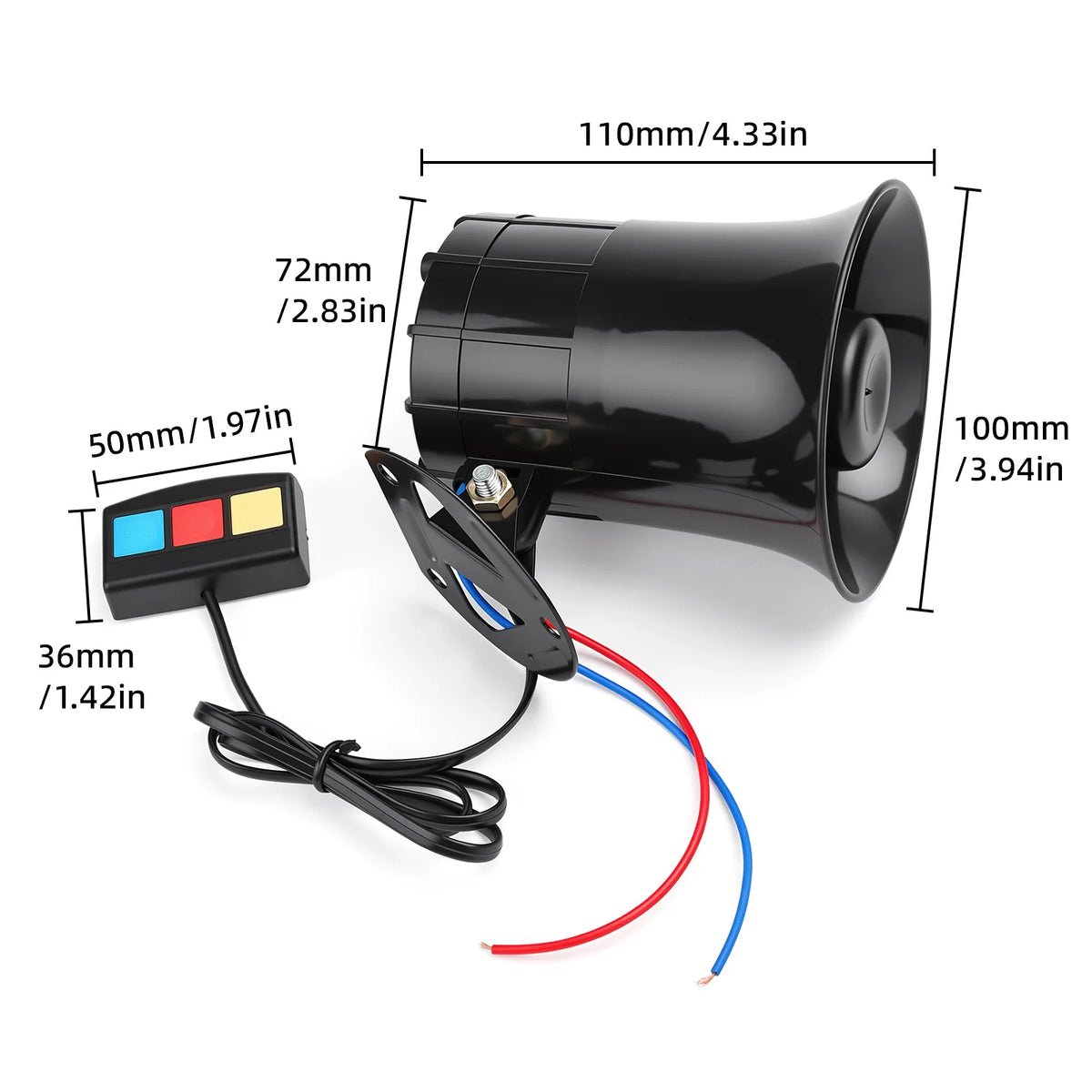 Elektronická výstražná húkačka 12 V