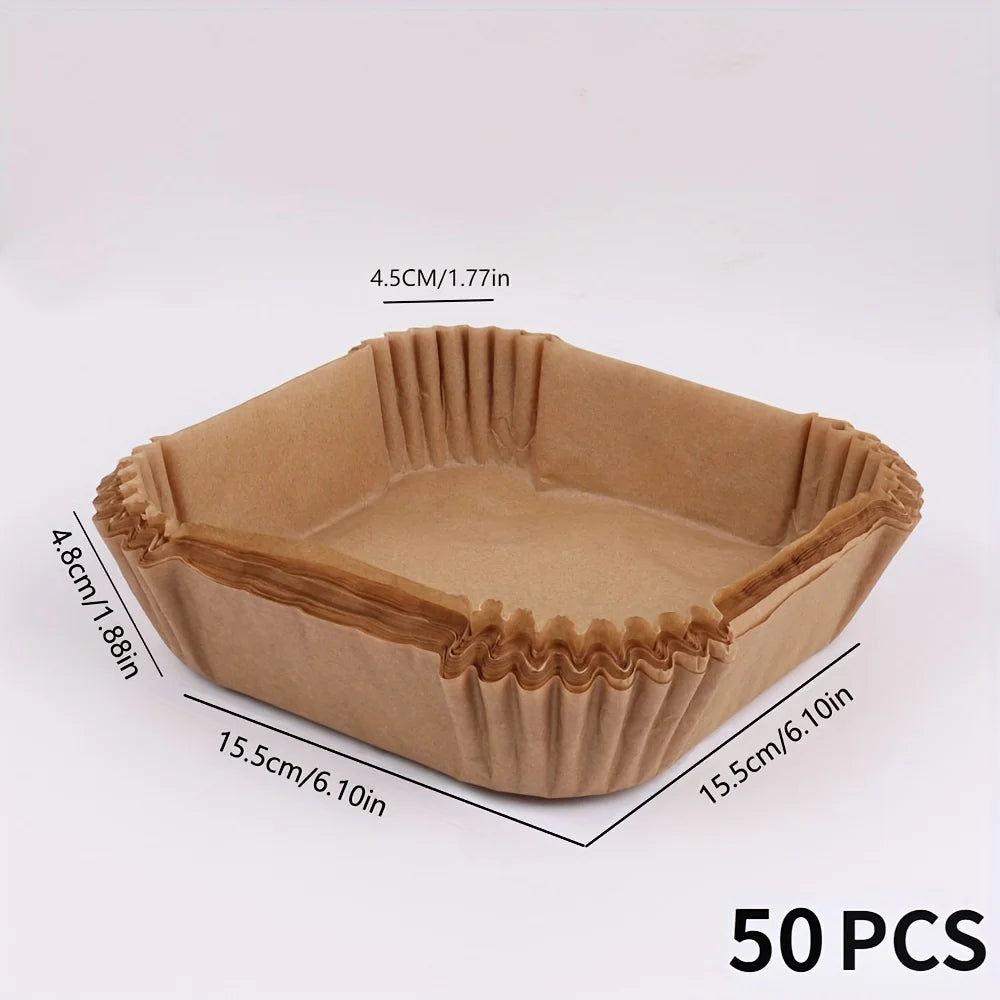 Feuilles de papier pour friteuse à air, lot de 50