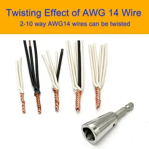 1PC Wire Twisting Tools Quickly Twister Electrician Artifact for Power Drill Drivers Twisted Connector Cable Device Multi-tool 