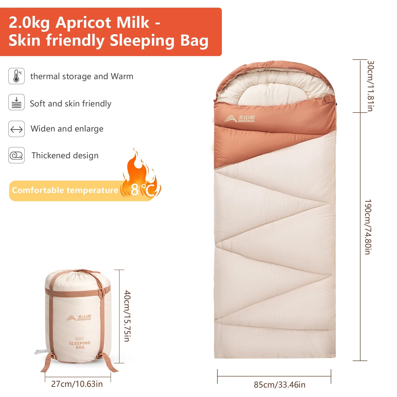 Ultralight 4 Season Camping Sleeping Bag