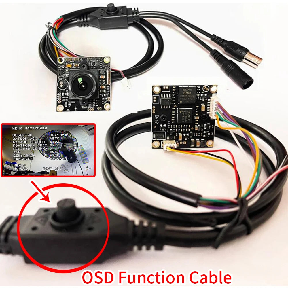 Kit module caméra CCTV Sony Effio 800TVL LowLux 0,001 lux