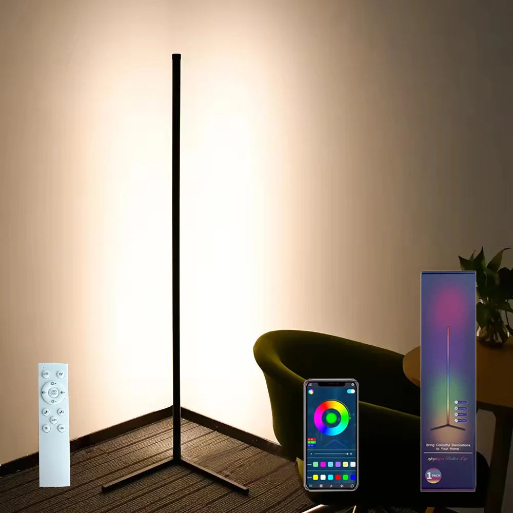 Lampadaire d'angle RGB - Options de taille