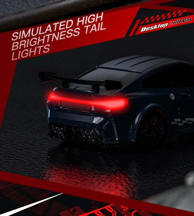 1/64 2.4G High speed Drift Rc Car 4WD Remote Control Car Four Wheel Drive Radio Controlled Mini GTR Racing Model Boy Toy Gift 