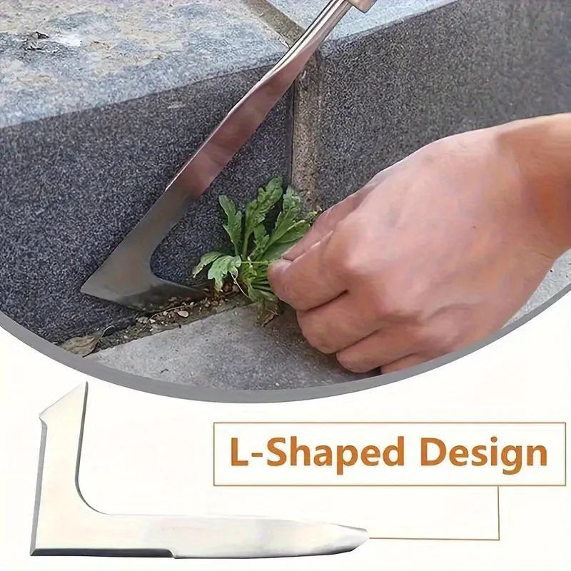 L-Shaped Garden Crevice Weeding Tool