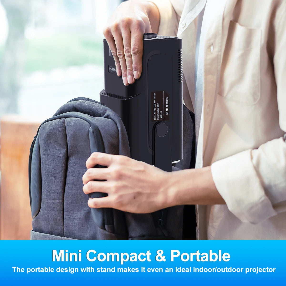 Magcubic HY320 4K Wsparcie Rodzimy 1080P Projektor Android