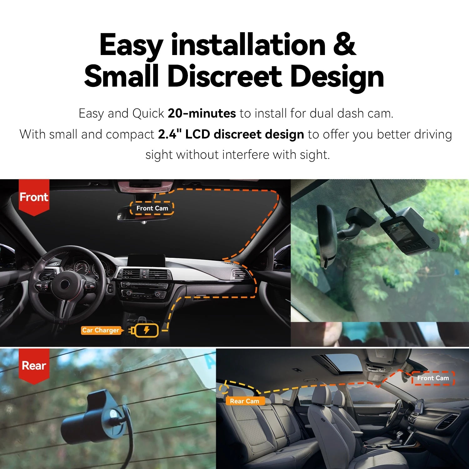 DDPAI Z40 Dash Cam Car Camera Recorder Sony IMX335 1944P HD Video GPS Tracking 360 Rotation Wifi DVR 24H Parking Protector 