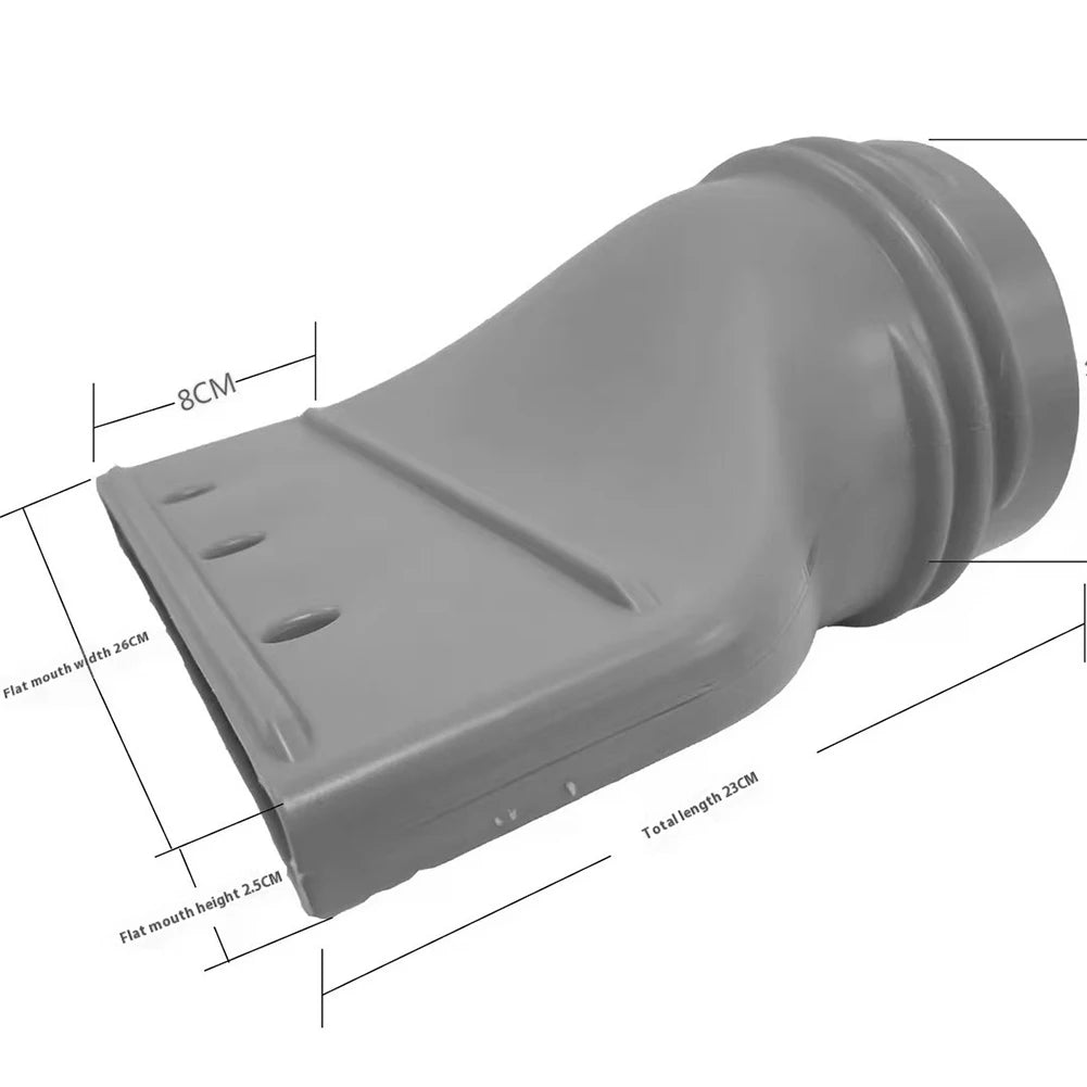 Flat Exhaust Hose Adapter for 130 and 150 mm Hoses