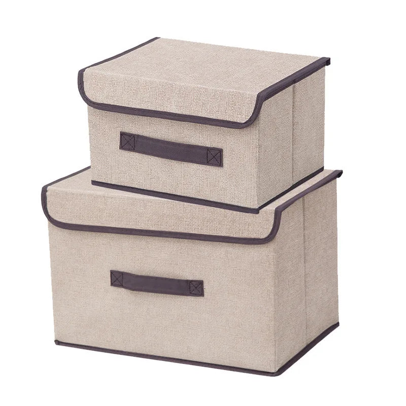 Folding Fabric Storage Box, Size and Colour Options