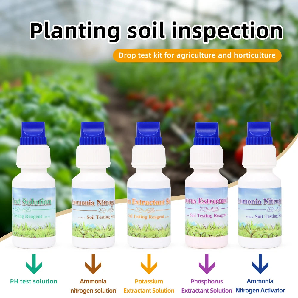  Kit de test de réactifs pour pH du sol et NPK