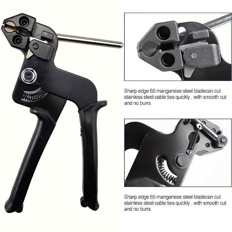 Stainless-Steel Cable Tie Tensioning and Cutting Tool