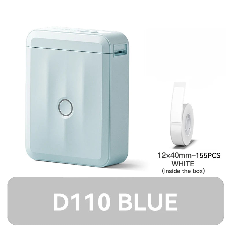 D110 Upgraded Version Thermal Label Printer Mini Portable Smart Label Maker With Tape