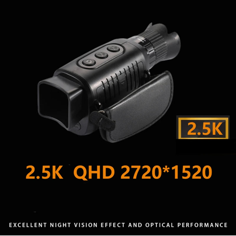 5X Digital Light Zoom Monocular Night Vision Device 1080P HD Infrared Camera Hunting Telescope Outdoor Search Full Darkness 300m 