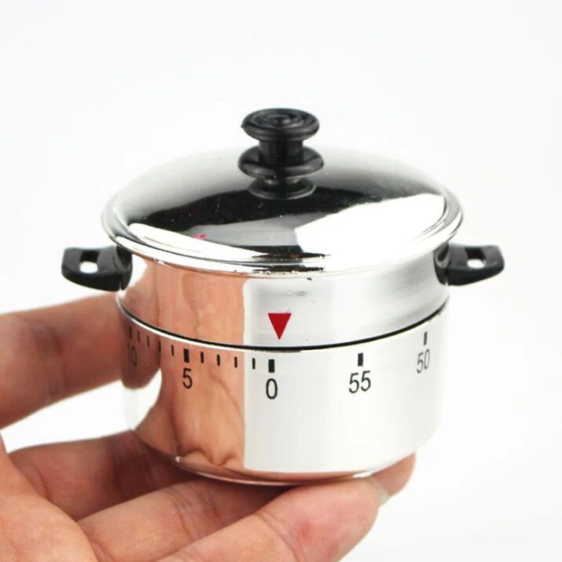 60-Minute Mechanical Kitchen Timer with Bell Alarm