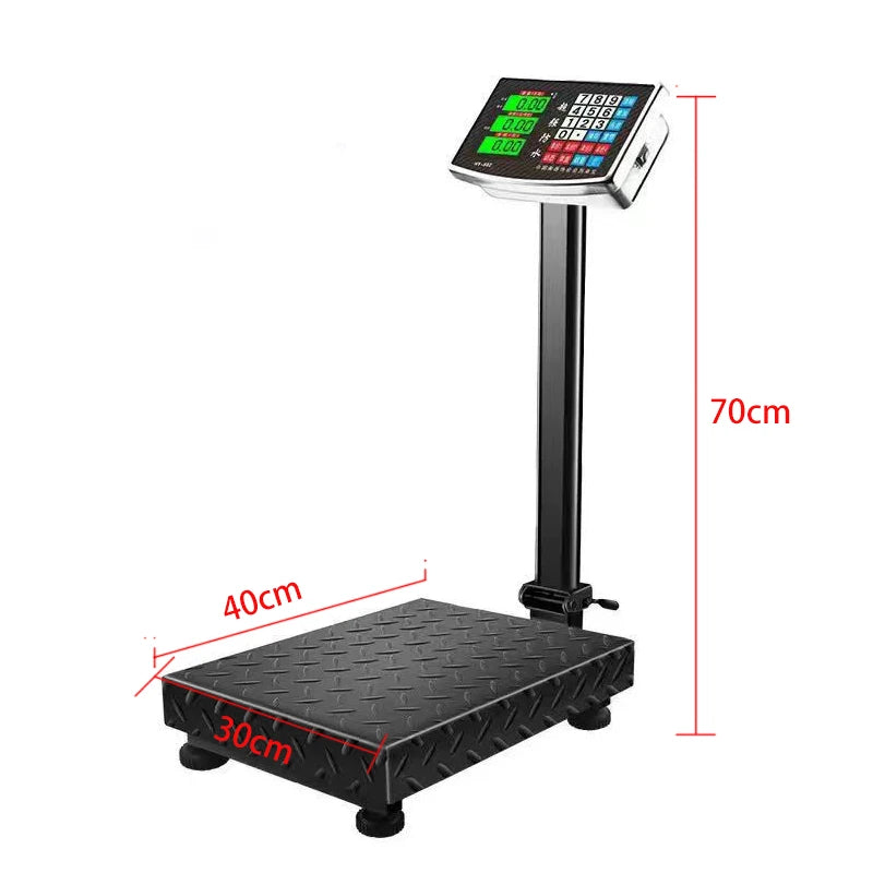 Balanza electrónica plegable 150kg Acero inoxidable Recargable Digital de banco para equipaje Envíos Postales Comerciales