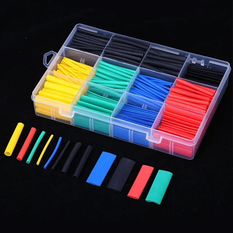 Heat Shrink Tube Kit Thermoresistant Tubing Heat Shrink Wire Wrapping Electrical Connection Cable Insulation Sleeved Protecter 