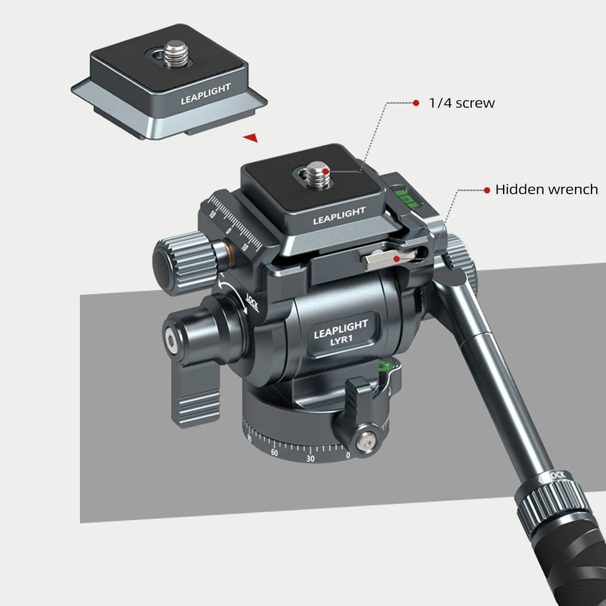 Camera and Phone Ball Head - Mount Options