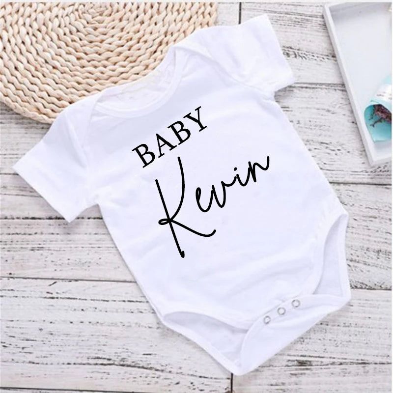 Bodysuit per neonati personalizzato con nome – maniche corte