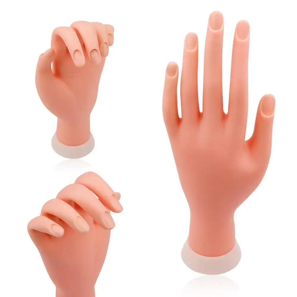Reusable Nail Art Practice Hand - Model or Set
