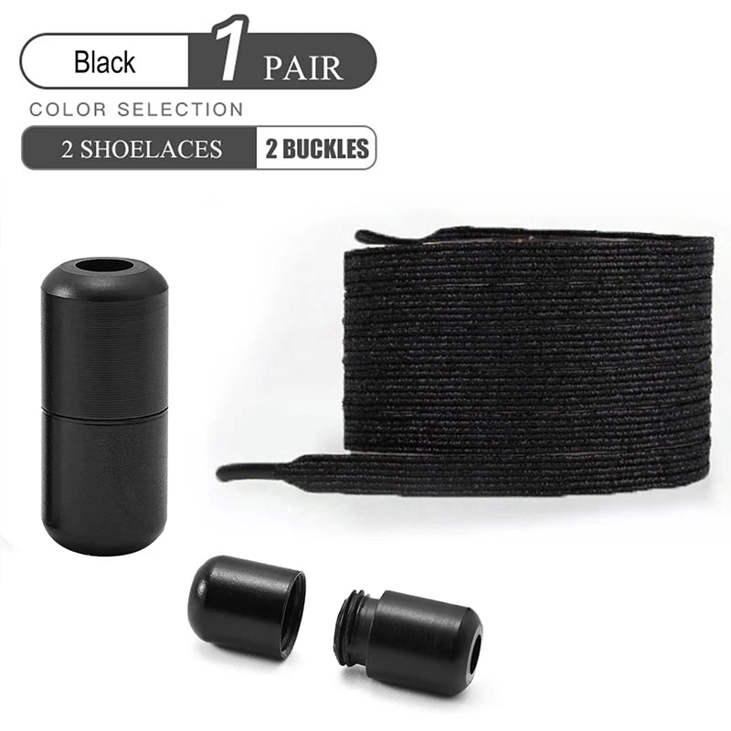 1Pair/2Pairs/4Pairs No Tie Shoe Laces Colorful Buckle Shoelaces Pearl Light Colorful Fashion Without Ties Elastic Laces Sneaker 