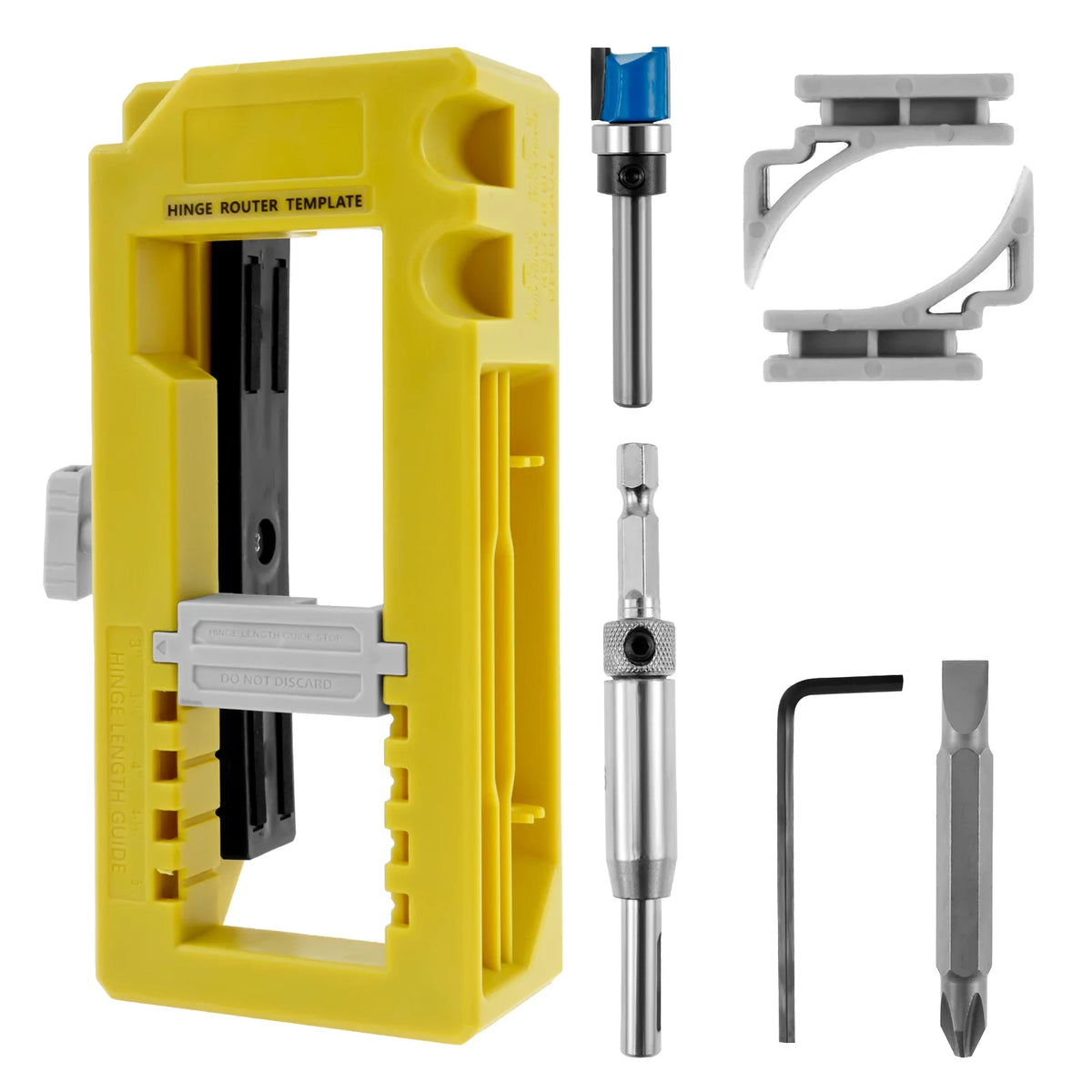 Dørhengel Mortise Router Jig Kit