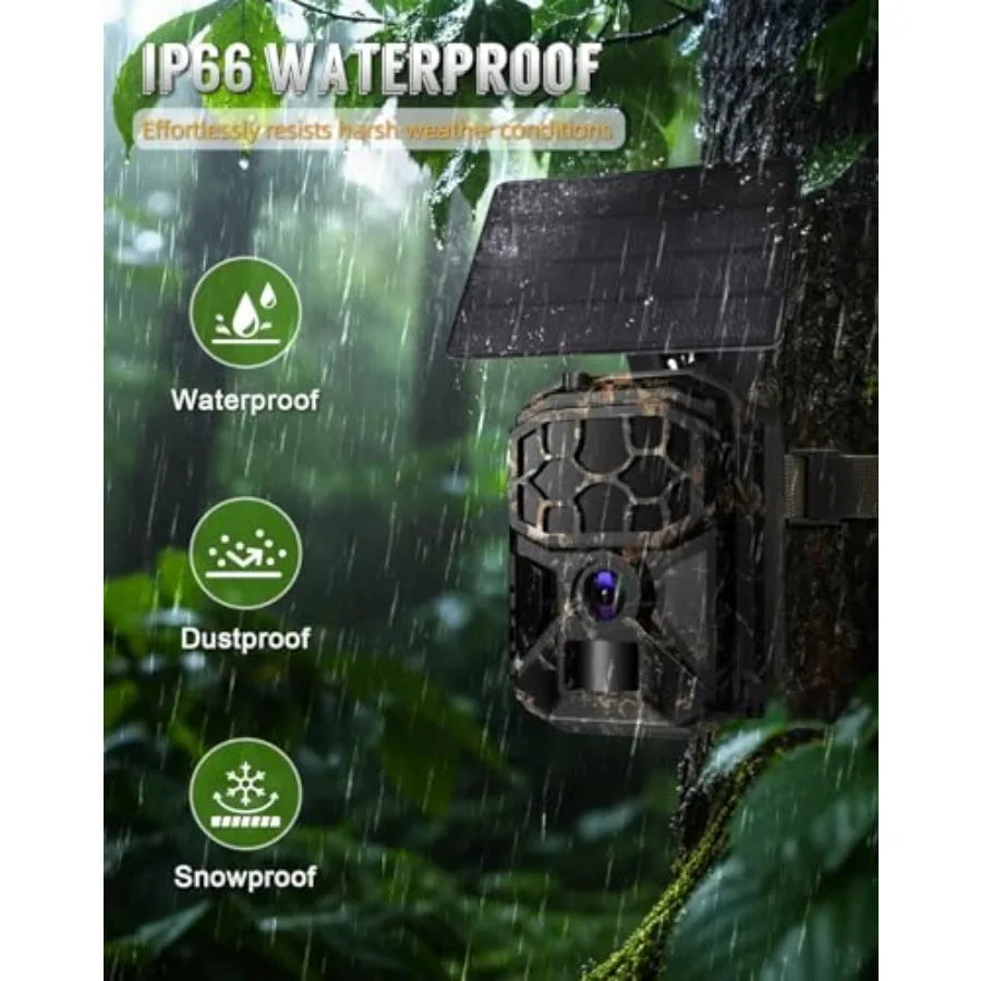 Wildlife Trail Camera with 8K 60MP and 0.1s Motion Activation