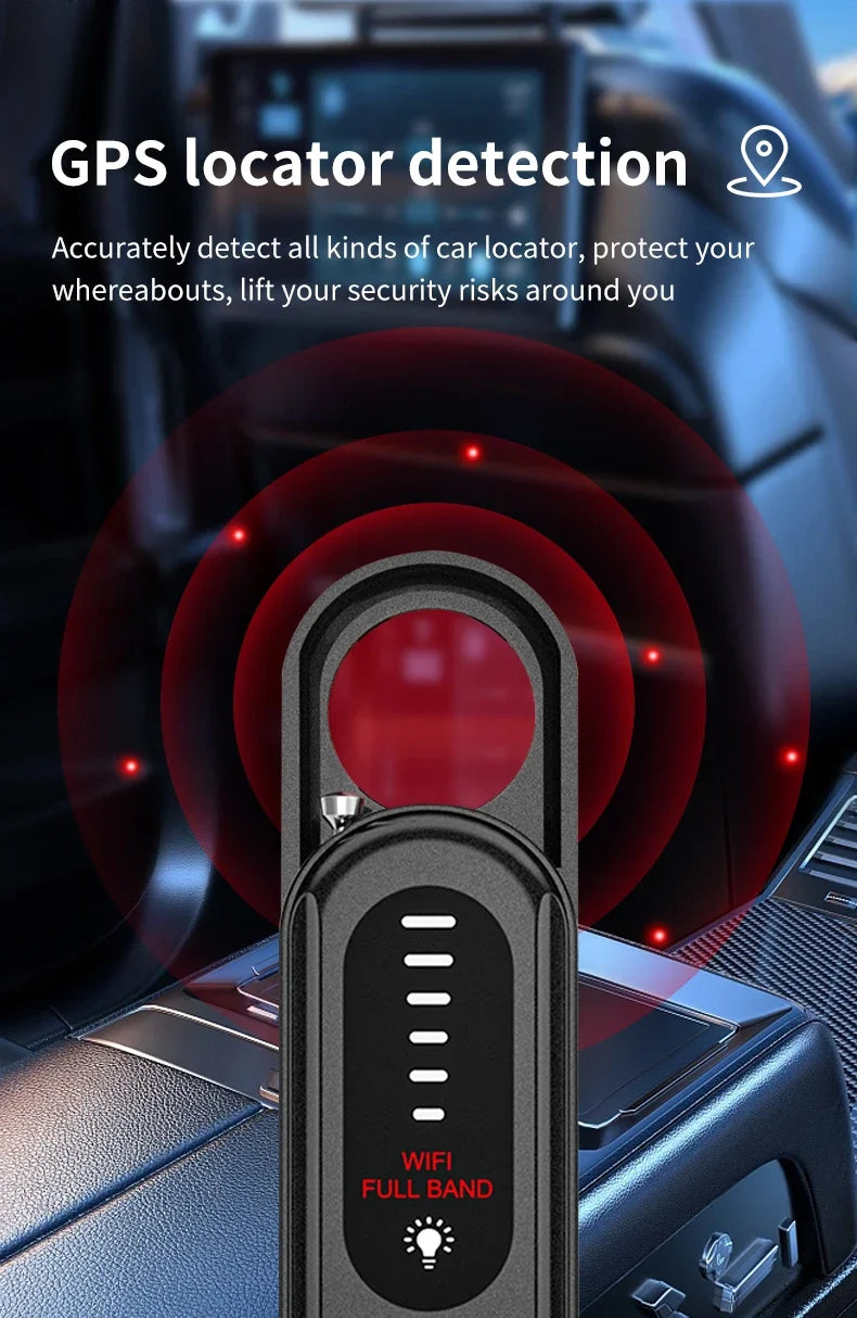 Hidden Camera Detector 2026 Portable Camera Finder, GPS Tracker Detector, RF Wireless Signal Scanner for Office, Hotels, Cars
