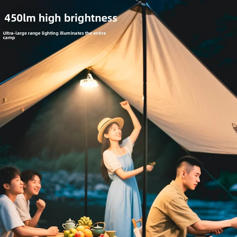 Solar and USB Rechargeable Hanging Camping Light