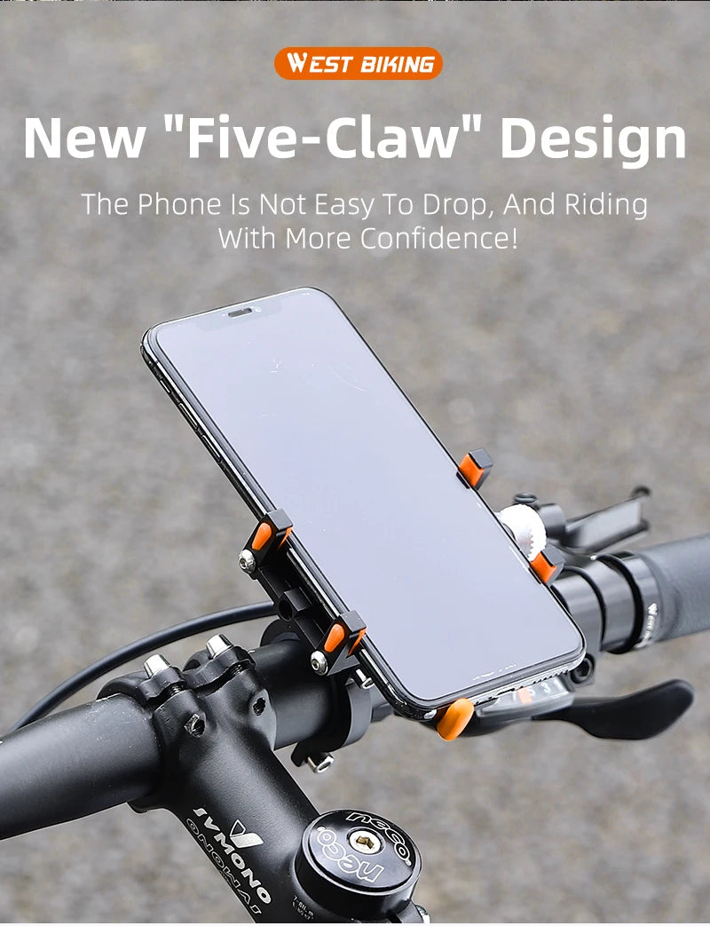 WEST BIKING Prilagodljivi nosač telefona za bicikl